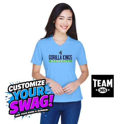 Team 365 TT11W Women's Zone Performance T-Shirt - OBP Gorilla Kings