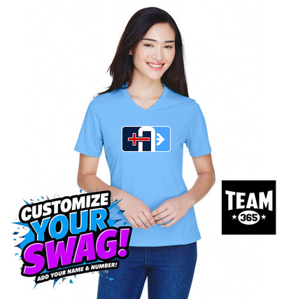 Team 365 TT11W Women's Zone Performance T-Shirt - Arrows Baseball