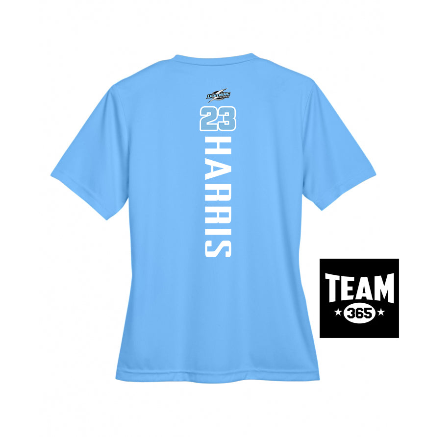 Team 365 TT11W Women's Zone Performance T-Shirt - Lightning Premier Softball