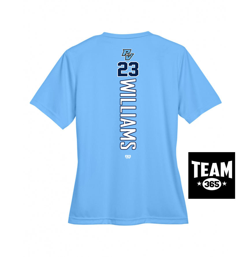 Team 365 TT11W Women's Zone Performance T-Shirt - PVAA Sharks Baseball