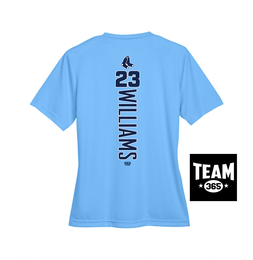 Team 365 TT11W Women's Zone Performance T-Shirt - Blue Sox Baseball