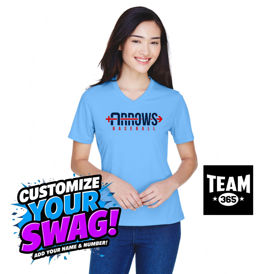 Team 365 TT11W Women's Zone Performance T-Shirt - Arrows Baseball