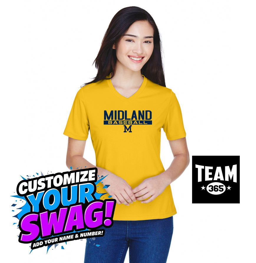 Team 365 TT11W Women's Zone Performance T-Shirt - Midland Baseball