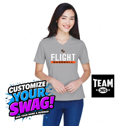 Team 365 TT11W Women's Zone Performance T-Shirt - FCF Flight Baseball