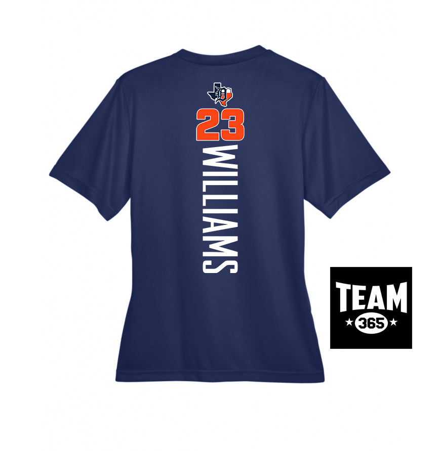 Team 365 TT11W Women's Zone Performance T-Shirt - Dallas Tigers Baseball