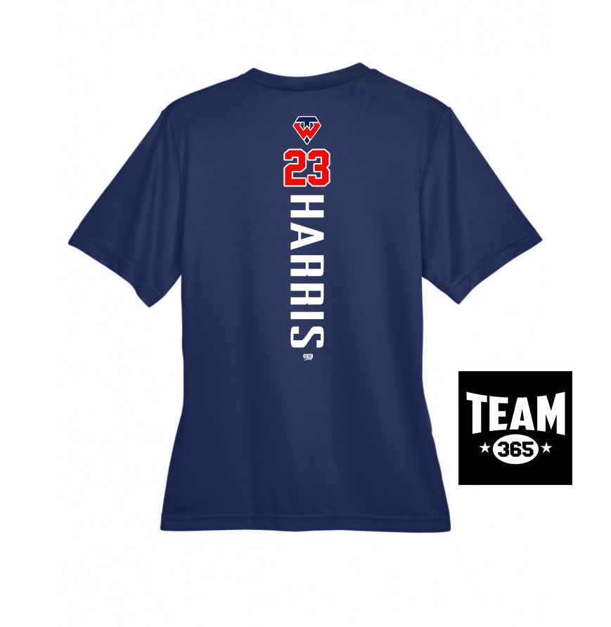 Team 365 TT11W Women's Zone Performance T-Shirt - Tampa Warriors Baseball