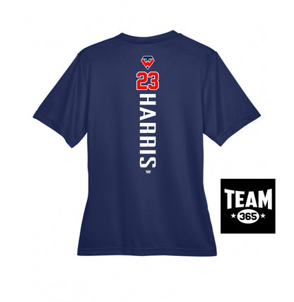 Team 365 TT11W Women's Zone Performance T-Shirt - Tampa Warriors Baseball