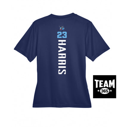 Team 365 TT11W Women's Zone Performance T-Shirt - FCA Blueclaws Baseball