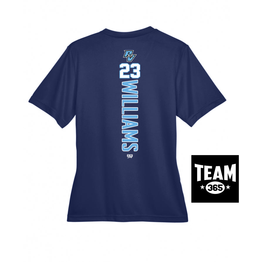 Team 365 TT11W Women's Zone Performance T-Shirt - PVAA Sharks Baseball