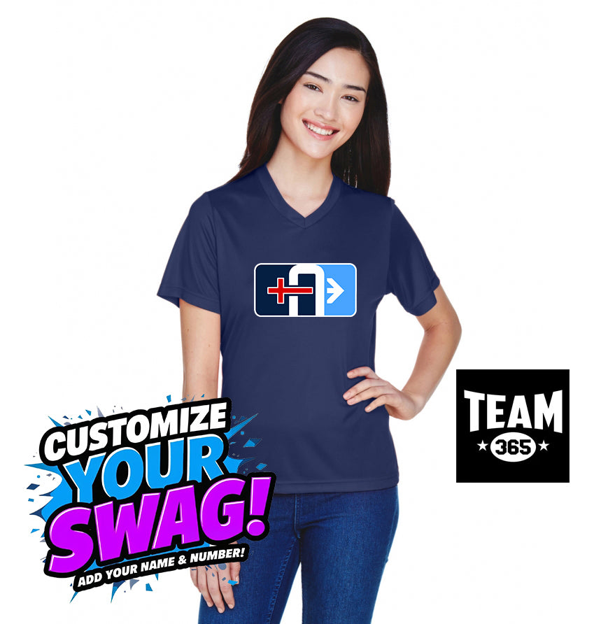 Team 365 TT11W Women's Zone Performance T-Shirt - Arrows Baseball