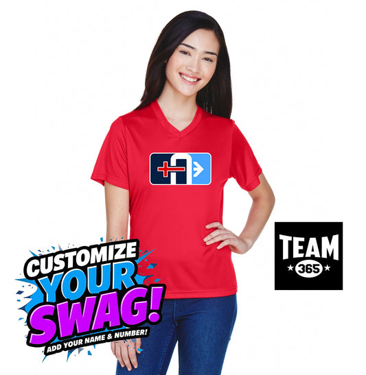 Team 365 TT11W Women's Zone Performance T-Shirt - Arrows Baseball