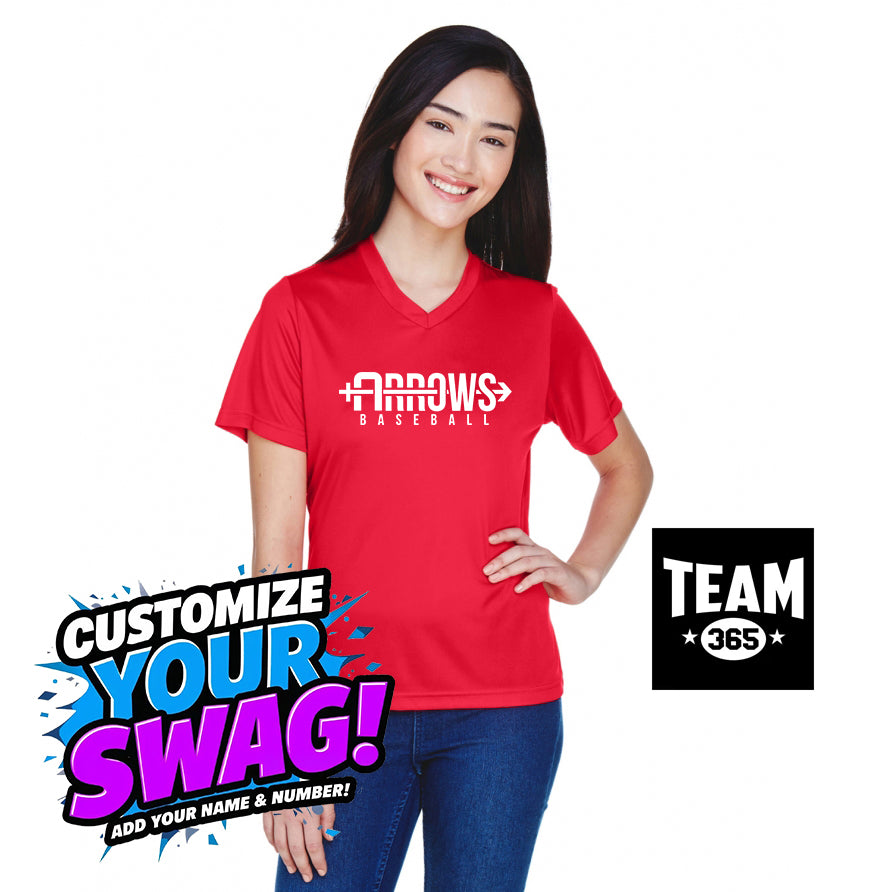 Team 365 TT11W Women's Zone Performance T-Shirt - Arrows Baseball