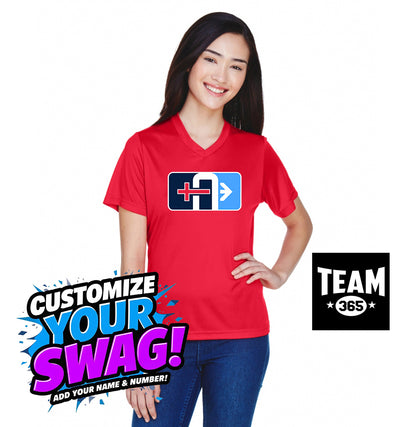 Team 365 TT11W Women's Zone Performance T-Shirt - Arrows Baseball