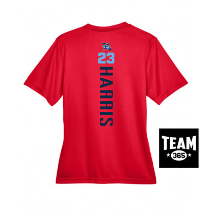 Team 365 TT11W Women's Zone Performance T-Shirt - FCA Blueclaws Baseball