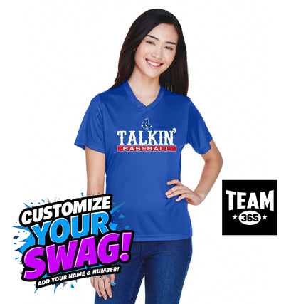 Team 365 TT11W Women's Zone Performance T-Shirt - Talkin' Baseball