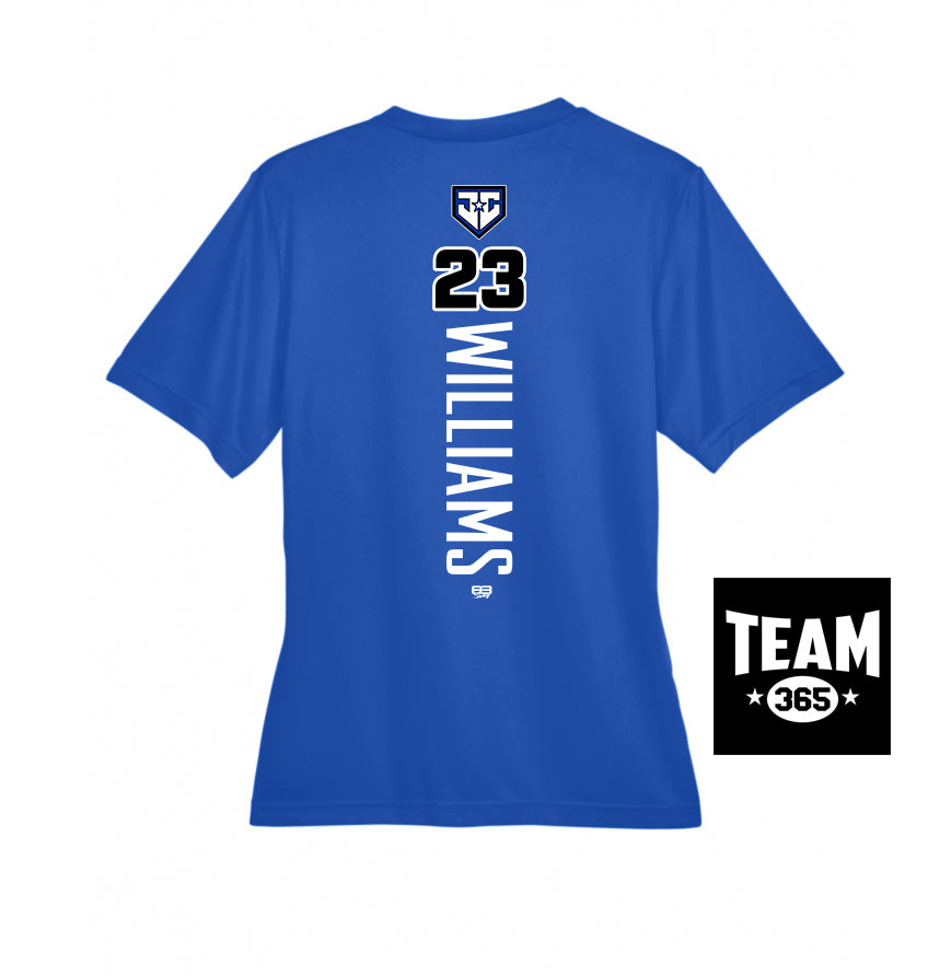 Team 365 TT11W Women's Zone Performance T-Shirt - JCB Diamond Kings Baseball