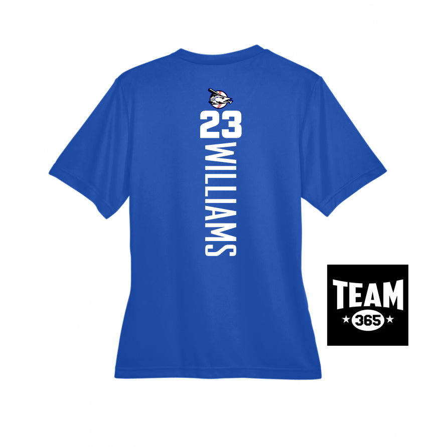 Team 365 TT11W Women's Zone Performance T-Shirt - Jax Beach Baseball