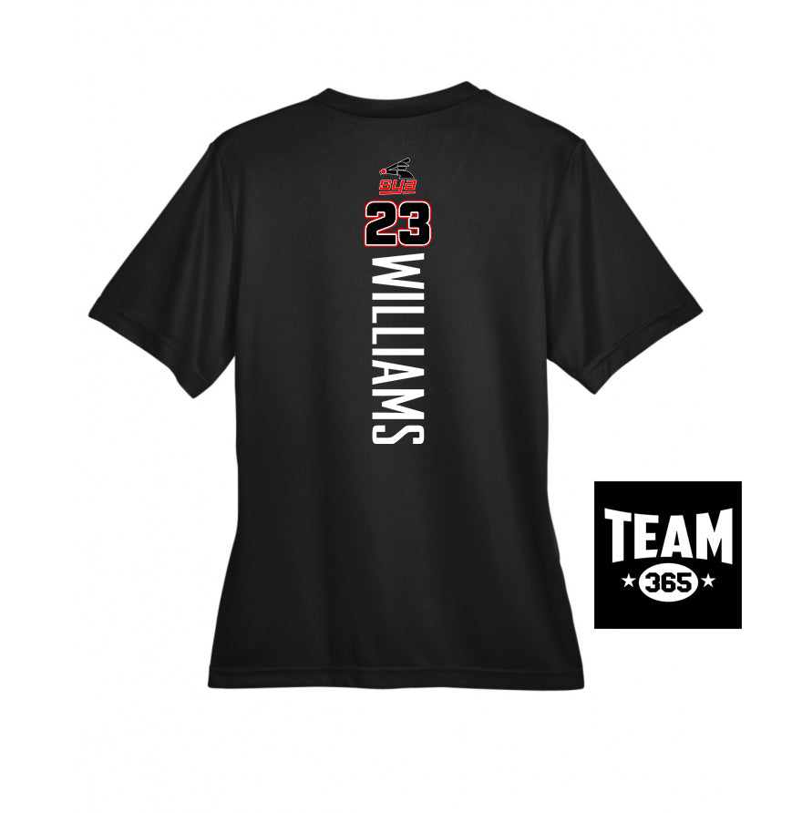 Team 365 TT11W Women's Zone Performance T-Shirt - SYA Batter Logo