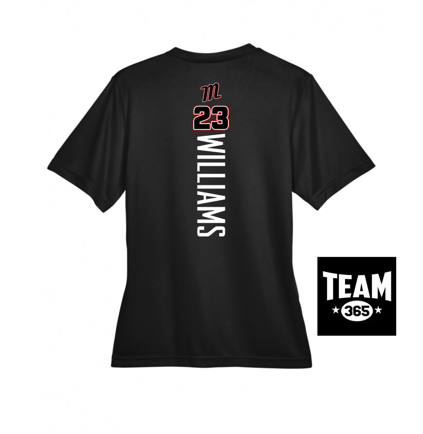Team 365 TT11W Women's Zone Performance T-Shirt - SYA Mets "M" Logo