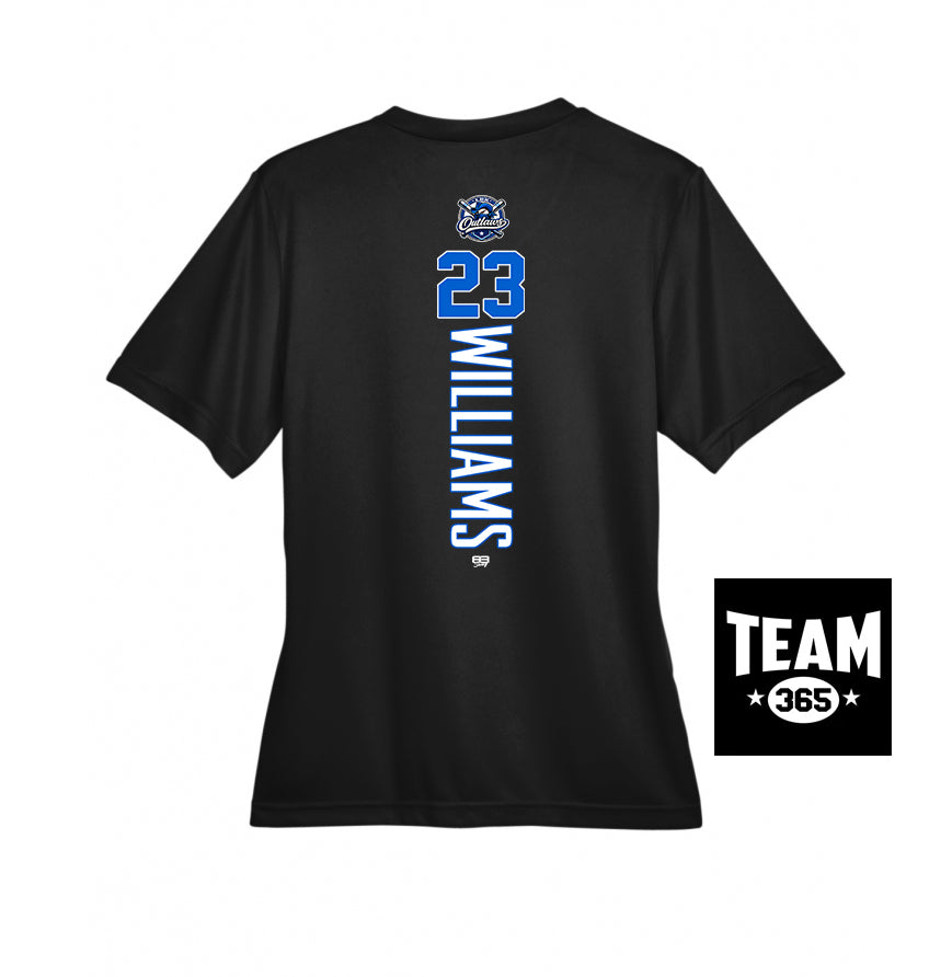 Team 365 TT11W Women's Zone Performance T-Shirt - LBK Outlaws Baseball