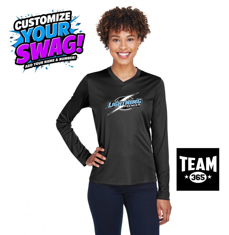 Team 365 TT11WL Women's Zone Performance Long-Sleeve T-Shirt - Lightning Premier Softball