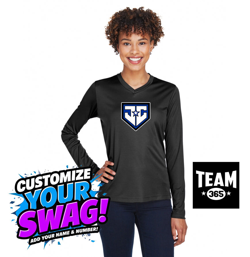 Team 365 TT11WL Women's Zone Performance Long-Sleeve T-Shirt - JCB Diamond Kings Baseball