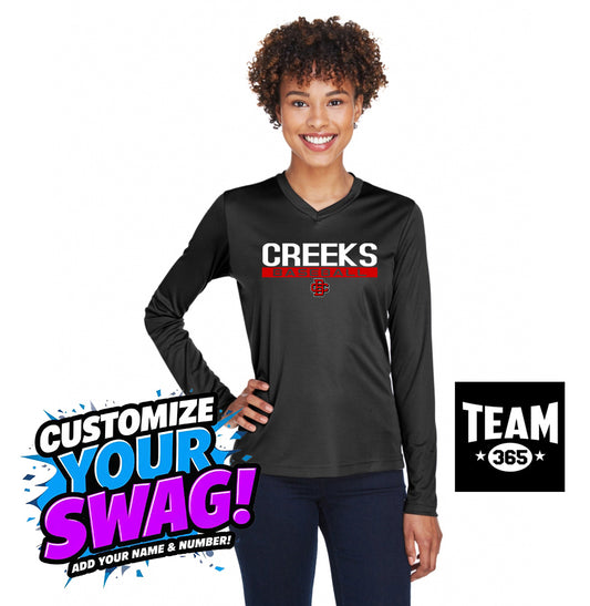 Team 365 TT11WL Women's Zone Performance Long-Sleeve T-Shirt - Creeks Baseball Club - CBC
