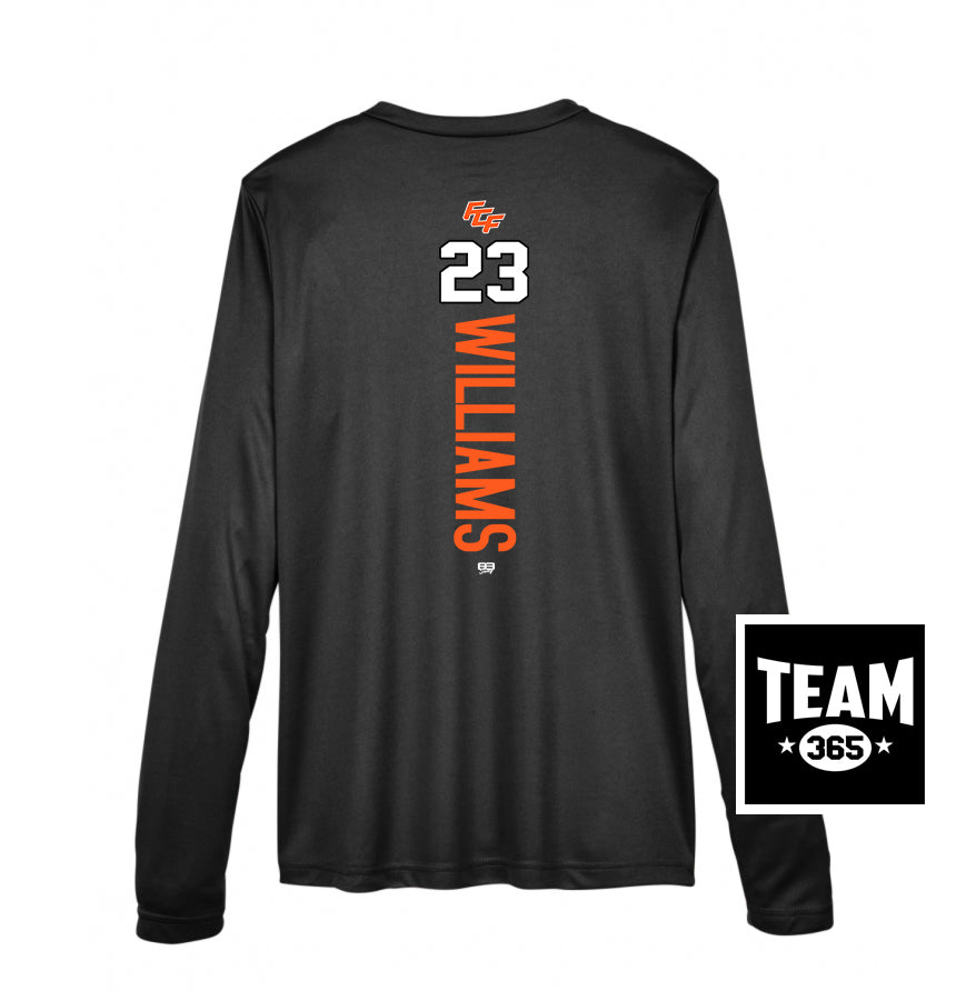 Team 365 TT11WL Women's Zone Performance Long-Sleeve T-Shirt - FCF Flight Baseball