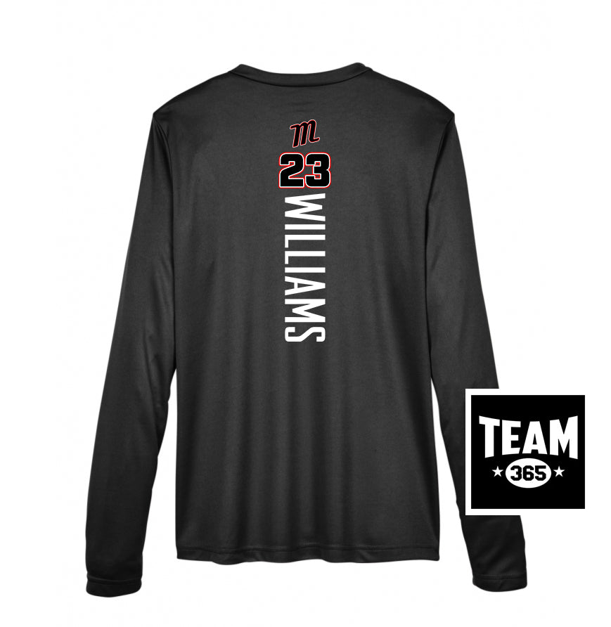 Team 365 TT11WL Women's Zone Performance Long-Sleeve T-Shirt - SYA Mets "M" Logo