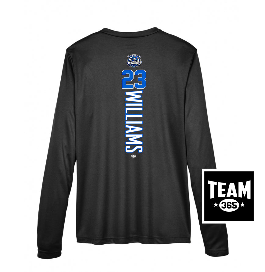 Team 365 TT11WL Women's Zone Performance Long-Sleeve T-Shirt - LBK Outlaws Baseball