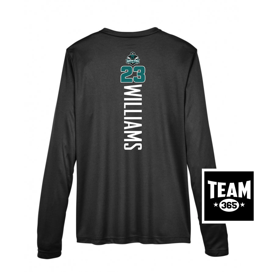 Team 365 TT11WL Women's Zone Performance Long-Sleeve T-Shirt - Diamond Dawgs Baseball