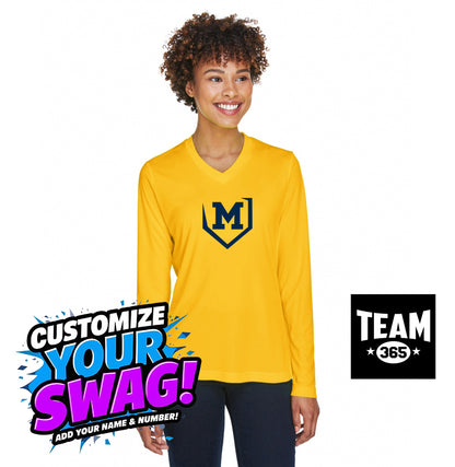 Team 365 TT11WL Women's Zone Performance Long-Sleeve T-Shirt - Midland Bandits Baseball