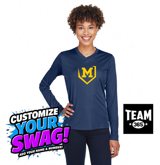 Team 365 TT11WL Women's Zone Performance Long-Sleeve T-Shirt - Midland Bandits Baseball