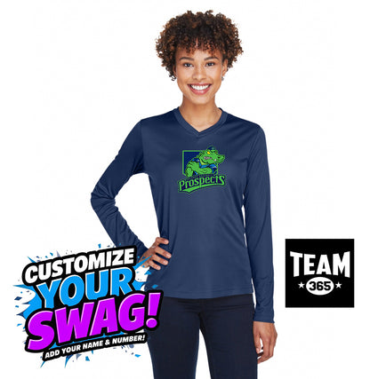 Team 365 TT11WL Women's Zone Performance Long-Sleeve T-Shirt - OBP Swamp Kings