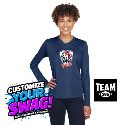 Team 365 TT11WL Women's Zone Performance Long-Sleeve T-Shirt - Orlando Lions Baseball