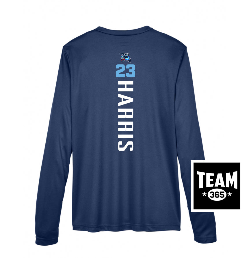 Team 365 TT11WL Women's Zone Performance Long-Sleeve T-Shirt - FCA Blueclaws Baseball
