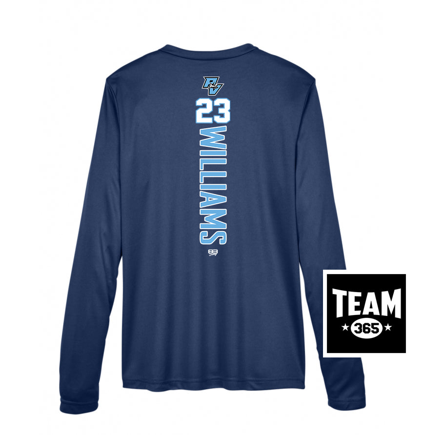 Team 365 TT11WL Women's Zone Performance Long-Sleeve T-Shirt - PVAA Sharks Baseball