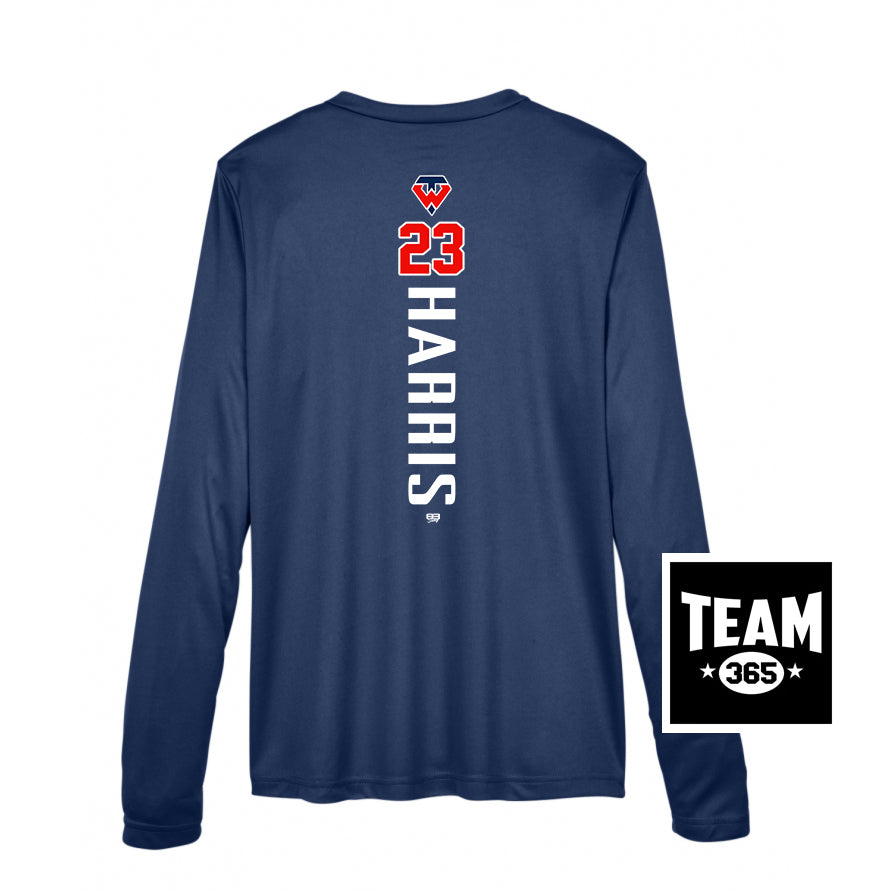 Team 365 TT11WL Women's Zone Performance Long-Sleeve T-Shirt - Tampa Warriors Baseball