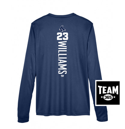 Team 365 TT11WL Women's Zone Performance Long-Sleeve T-Shirt - Blue Sox Baseball