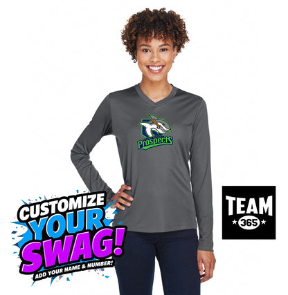 Team 365 TT11WL Women's Zone Performance Long-Sleeve T-Shirt - OBP Land Sharks