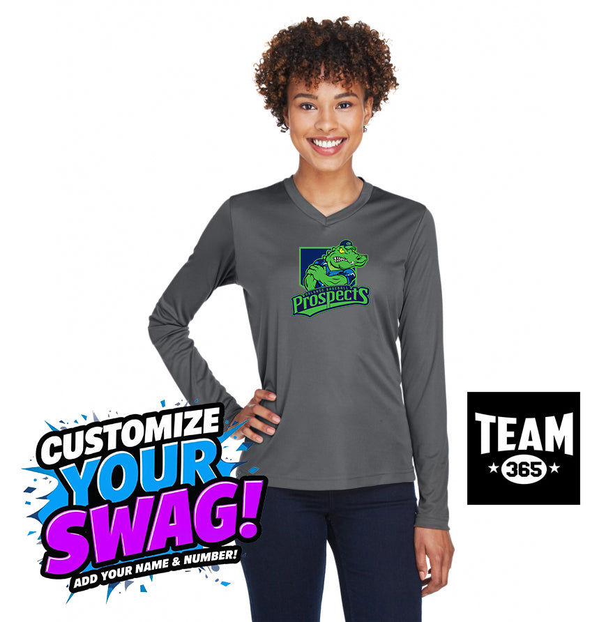 Team 365 TT11WL Women's Zone Performance Long-Sleeve T-Shirt - OBP Swamp Kings