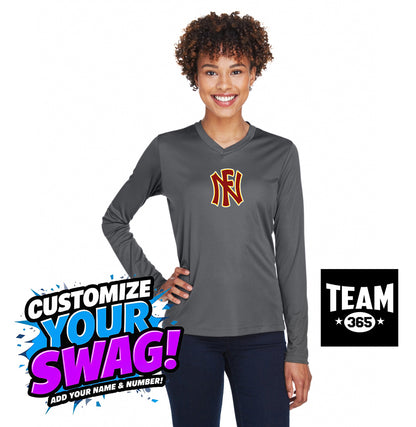 Team 365 TT11WL Women's Zone Performance Long-Sleeve T-Shirt - North Florida Tribe