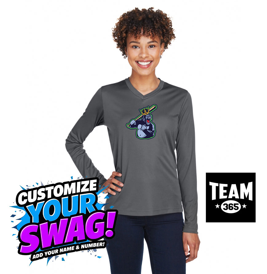 Team 365 TT11WL Women's Zone Performance Long-Sleeve T-Shirt - OBP Gorilla Kings