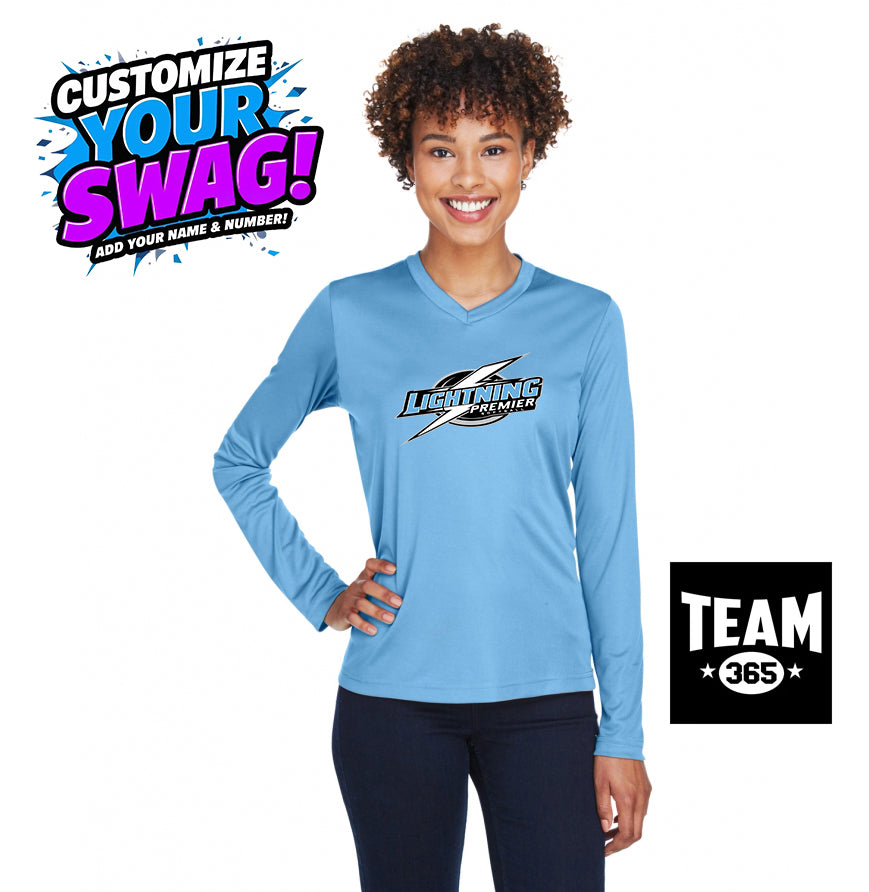 Team 365 TT11WL Women's Zone Performance Long-Sleeve T-Shirt - Lightning Premier Softball