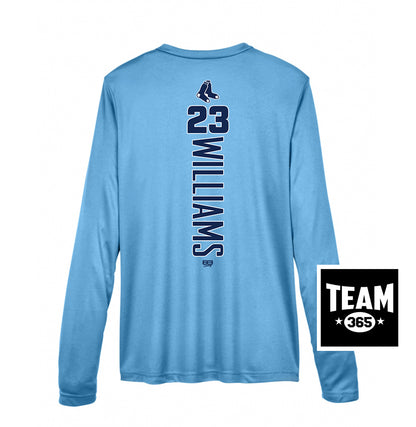Team 365 TT11WL Women's Zone Performance Long-Sleeve T-Shirt - Blue Sox Baseball