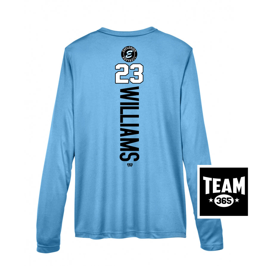 Team 365 TT11WL Women's Zone Performance Long-Sleeve T-Shirt - Explosion Softball