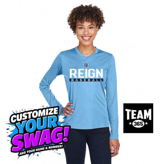 Team 365 TT11WL Women's Zone Performance Long-Sleeve T-Shirt - Reign Baseball