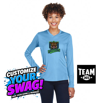 Team 365 TT11WL Women's Zone Performance Long-Sleeve T-Shirt - OBP War Hogs