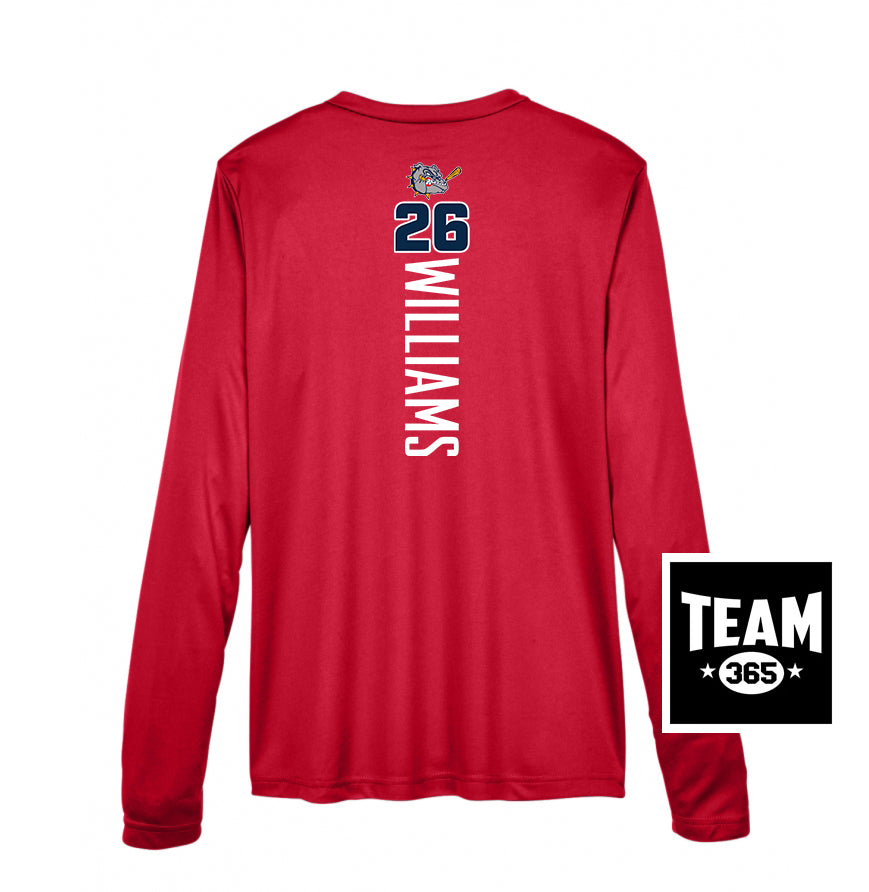 Team 365 TT11WL Women's Zone Performance Long-Sleeve T-Shirt - Bloomingdale Bulldogs Baseball