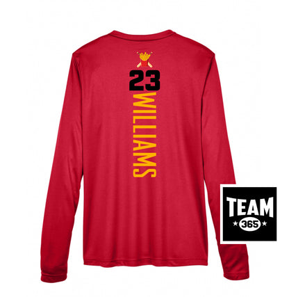 Team 365 TT11WL Women's Zone Performance Long-Sleeve T-Shirt - Team Rally Fries Baseball